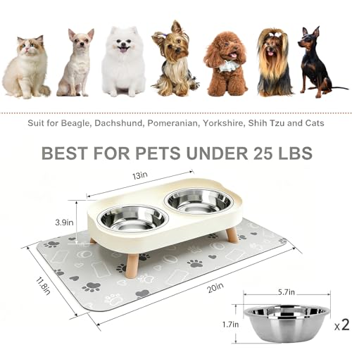 Elevated Dog Bowl (White / Small)