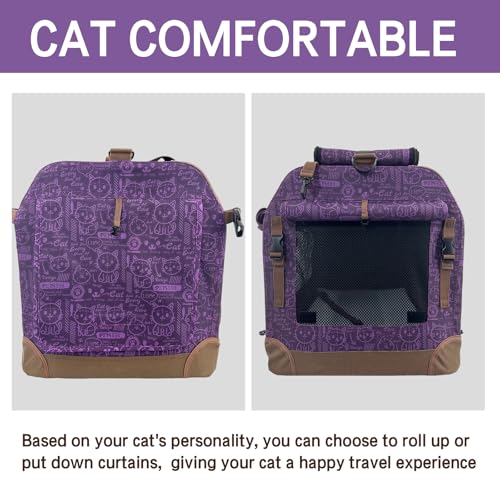 Extra Large Cat Carrier Soft Sided (Purple)