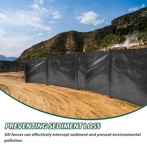 Silt Fence with Stakes (100ft*48in)