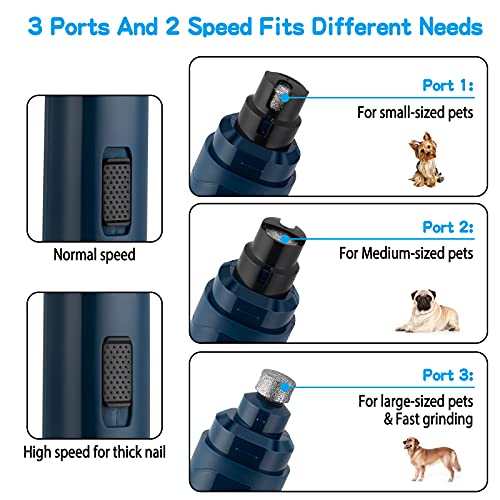 Dog Nail Grinder Upgraded (B-dark Blue)