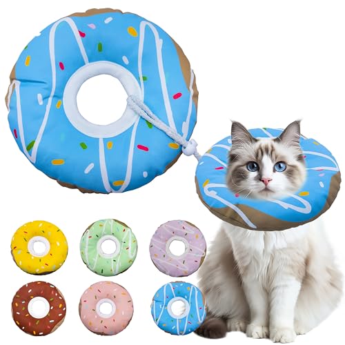 Cat Cone Collar Soft (Waterproof Blue / Large)