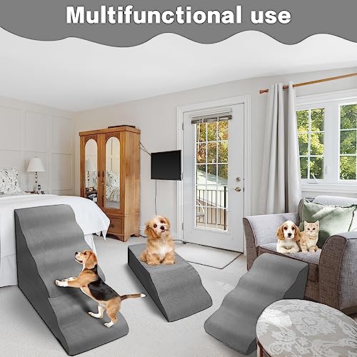 Dog Stairs for High Beds 30 (Grey 30" H)