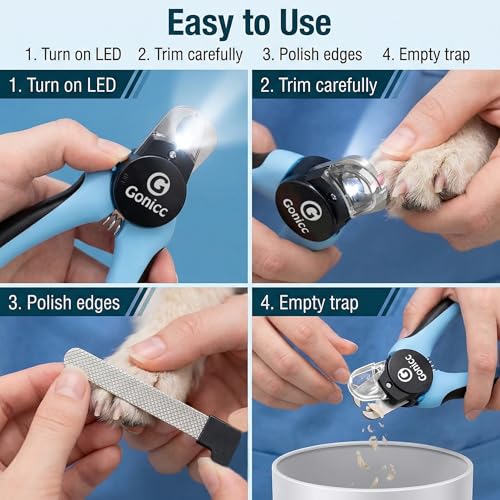 LED Pet Nail Clippers for Dogs & Cats (LED Dogs & Cats Nail Clippers)