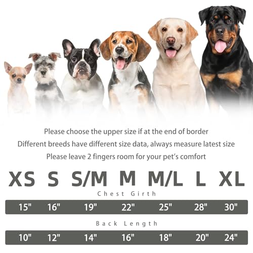 Dog Sweaters for Large Medium Small Dogs (XS - Chest 15", Back 10" / Grey)