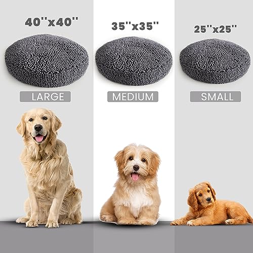 Cloud K 9 Dog Beds for Small Dogs & Cats (Small (25''X25'') / Grey)