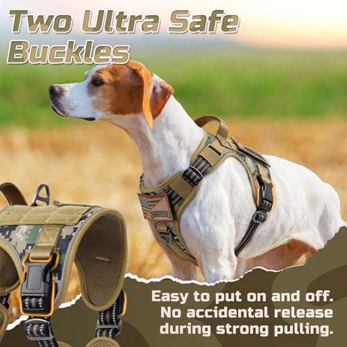 Tactical Dog Harness for X (Brown camo / X-Large)