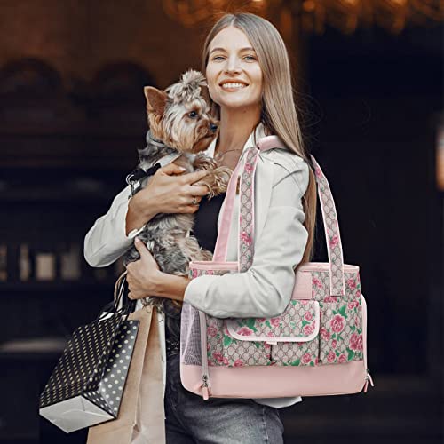 Dog Carrier Cat Carrier (Flower Pattern)