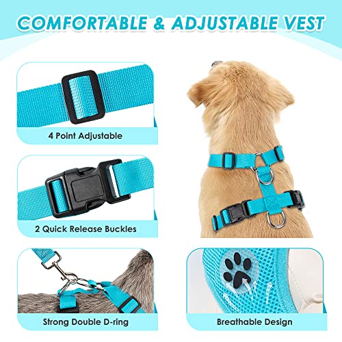 Dog Car Harness Seat Belt (Small / Light Blue)