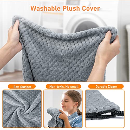 Heated Cat Bed (S: 18" x 16" / Grey)