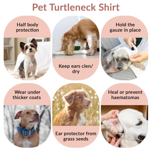 Dog Neck Cover (FleshPink / M(Chest: 20.5"))