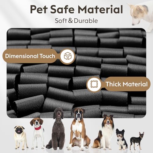Snuffle Mat for Dogs (Black / 14"L x 12"W)