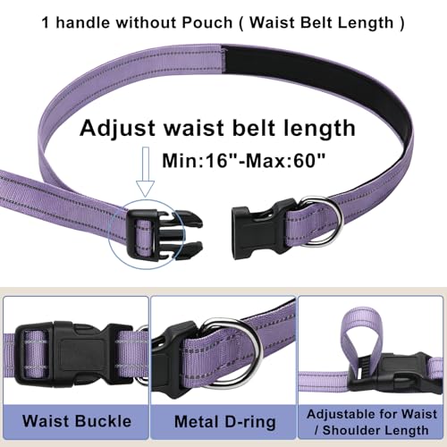 Bungee Dog Leash (Lavender / 4.6-7.3FT)