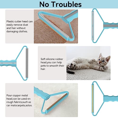 Lint Remover Pet Hair Remover (Blue With Gray)