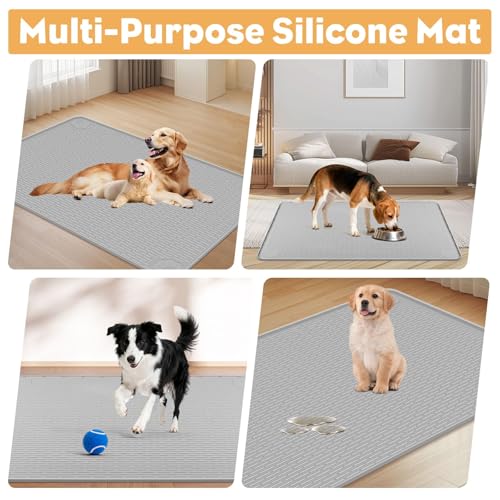 40"x28" Pee Pad Holder for Dogs Puppy Pad Holder Grey (40"x28" Grey)
