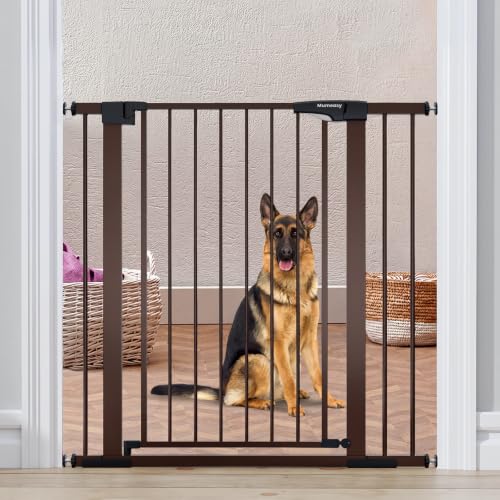 36" High Extra Tall Dog Gate (Brown / 29.7-40"W x 36"H)