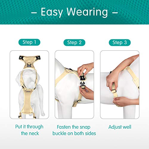 Mesh Dog Harness (S / Khaki)