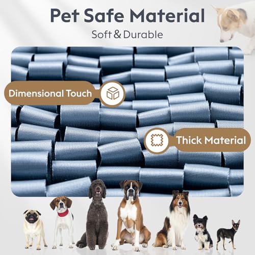 Snuffle Mat for Dogs (Silver / 17" X 15")