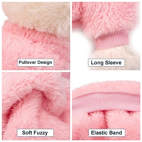 3 Pack Dog Sweaters (XX-Small / Pink+Purple+Peach)