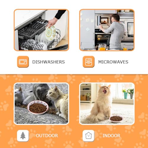 Cat Food Bowl (Boho–8 Pack)