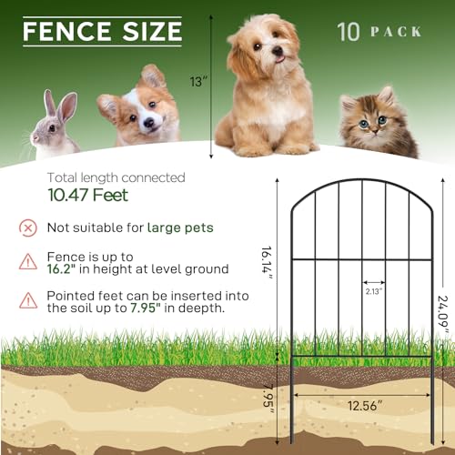 Garden Fence Total 10ft (Arched)