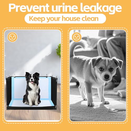 Dog Pee Pad Holder with High Walls (25.2"Lx21.3"Wx15.7"H)