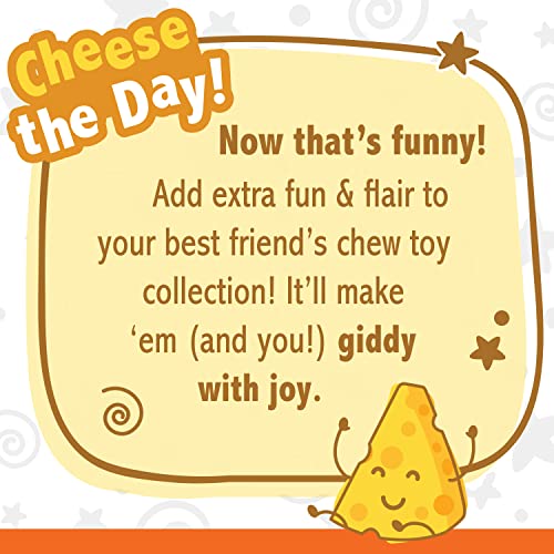 Power Chew Cheese Bone Dog Chew Toy (Cheese 1 Pack / Medium)