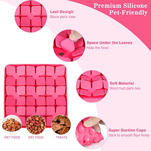 Snuffle Mat for Dogs (S-8"X8" / Pink-S)