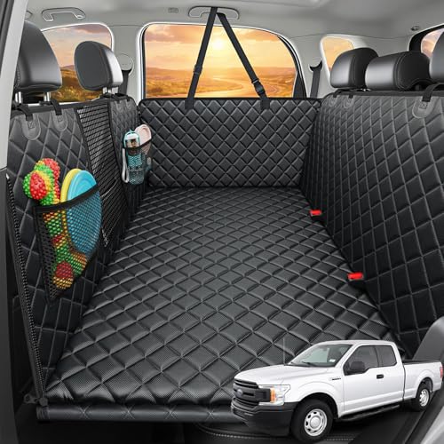 Back Seat Extender for Dogs (Black / L - Extended/Double Cab Trucks)