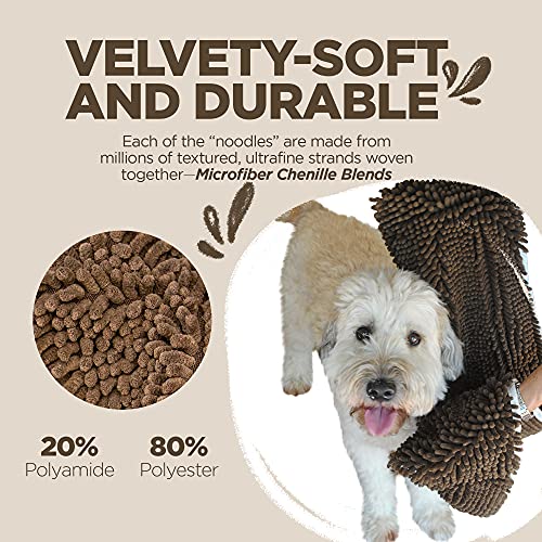 Soggy Doggy Super Shammy Absorbent Dog Towel (Dark Chocolate)