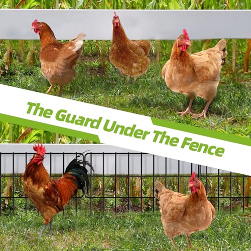 30Panels Garden Fence Animal Barrier (13inches（H）X 30ft（L）)
