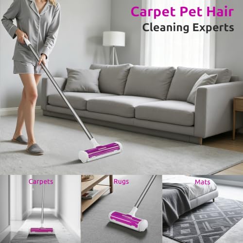 A3 Pro Carpet Roller for Pet Hair (Magenta)