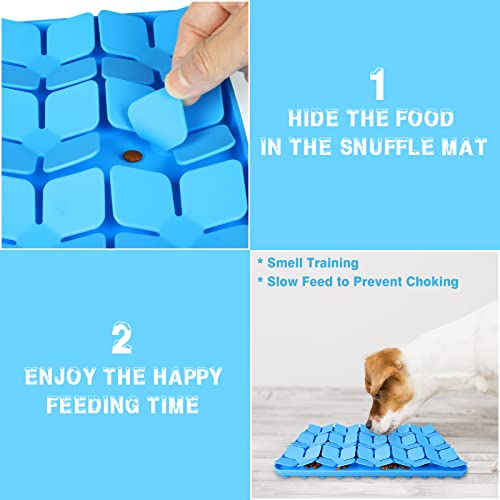 Snuffle Mat for Dogs (M-8"X13" / Blue-M)