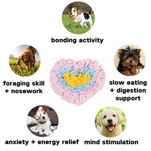 Small Dogs Slow Feeding Snuffle Foraging Mat Cloth for Puppies and Pets
