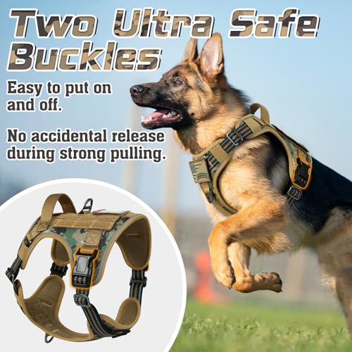 Tactical Dog Harness for Small (Brown camo / Small)
