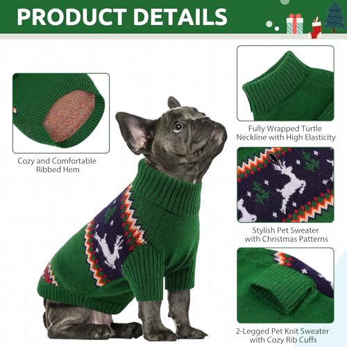 Dog Christmas Sweater (X-Small / Christmas Deer)