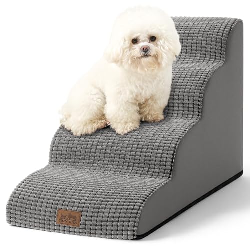 Dog Stairs for Small Dog 19.7" H (Dark Grey / Standard:15.7"x28.3"x19.7")