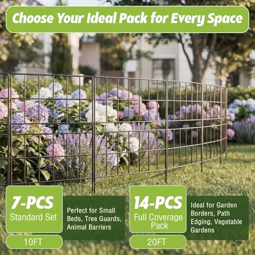Tall Garden Fence 31.5 in (14 Pack, 20 ft(L) X 31.5 in(H))