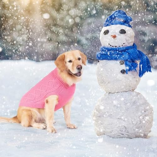 Dog Sweater for Medium Large Dogs (Pink / Medium/Large)
