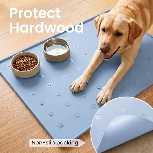 Silicone Pet Feeding Mat (blue / 26*18)