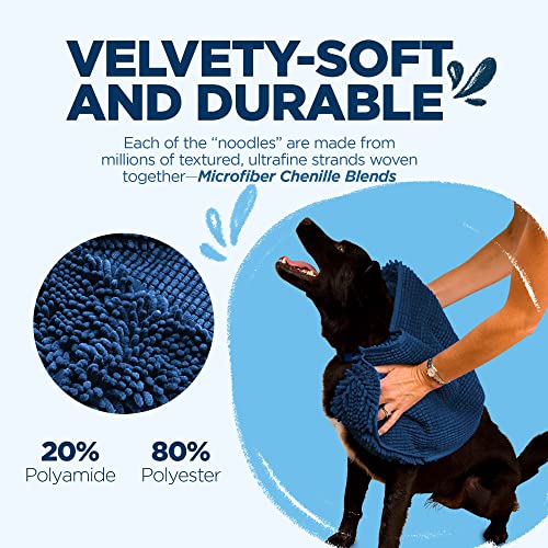 Soggy Doggy Super Shammy Absorbent Dog Towel (Navy Blue)