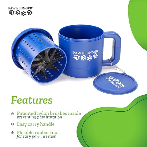 for Dogs Portable Dirty Paw Washer for Medium Sized Dogs (Royal Blue / Medium)