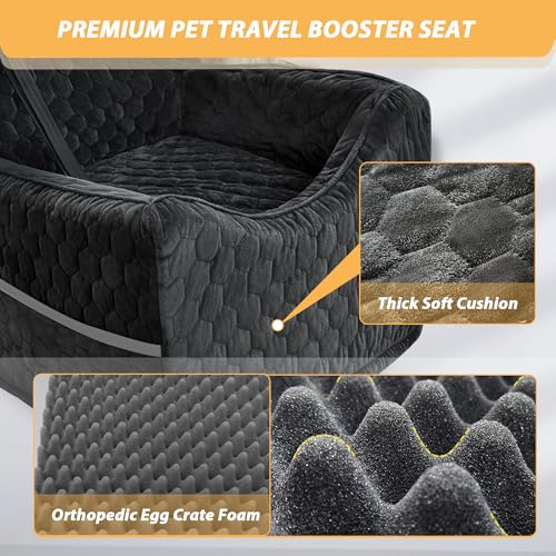 Dog Car Seat for Small (Black / Medium)