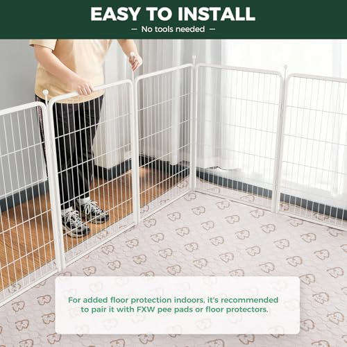 Rollick Dog Playpen (White / 40"H)