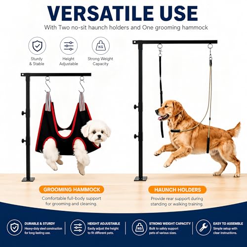 Adjustable Dog Grooming Arm & No