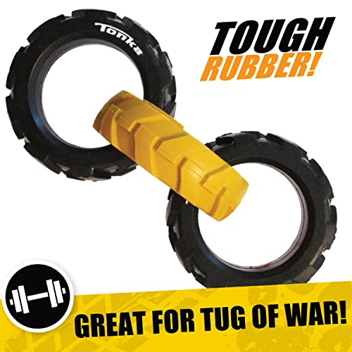 Rubber 3 Ring Tug Dog Toy (7.5 inches)
