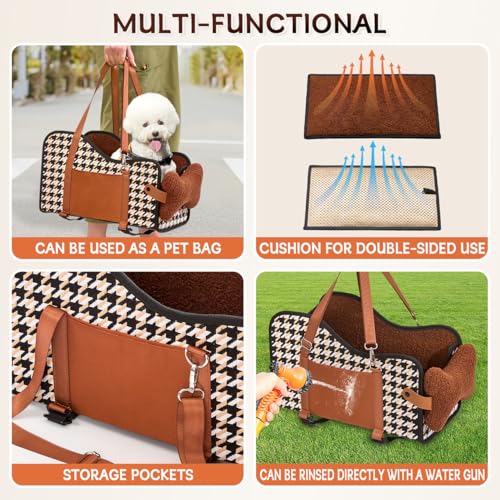 Center Console Dog Car Seat for Small Dogs