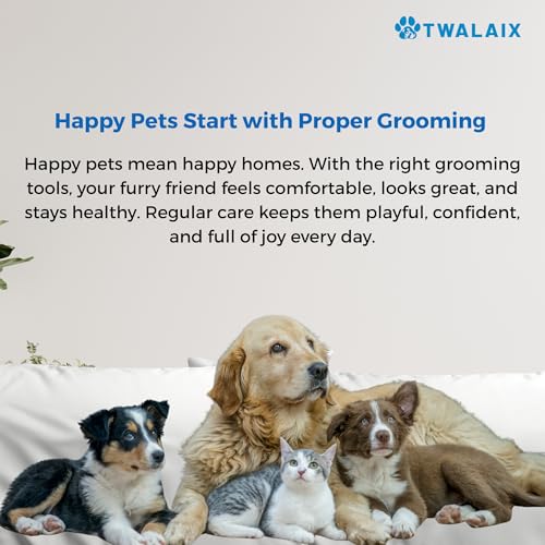 6 in 1 Pet Grooming Kit for Dogs & Cats (6 Count (Pack of 1))