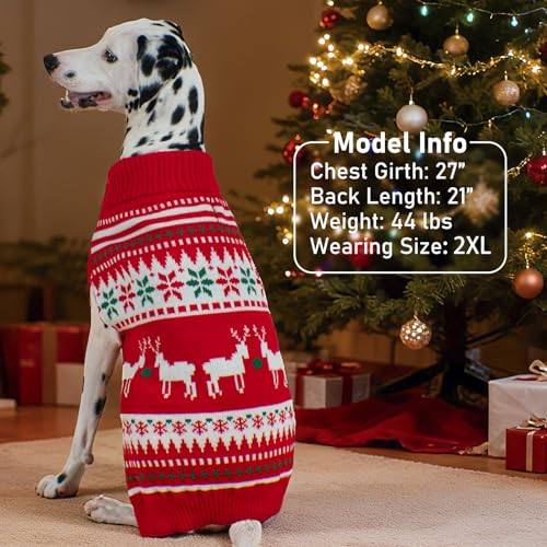 Dog Ugly Christmas Sweater for Small Medium Dog (X-Large (19-27lbs) / 1# Christmas)