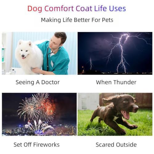Dog Anxiety Calming Thunder Vest (Grey / X-Large)