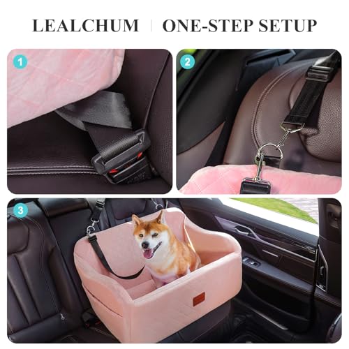 Dog Car Seat for Medium (Pink / Large)